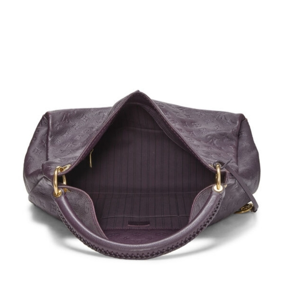 LOUIS VUITTON- Monogram Empreinte Artsy MM. Purple Est. Retail C$5,028.03 - Picture 5 of 13